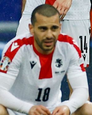 Sandro Altunashvili, centrocampista de Georgia