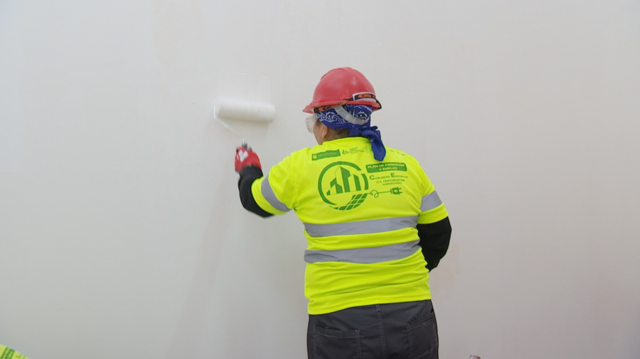 Alumna en los cursos de Fundación Laboral de la Construcción en las Palmas, Objetivo Igualdad