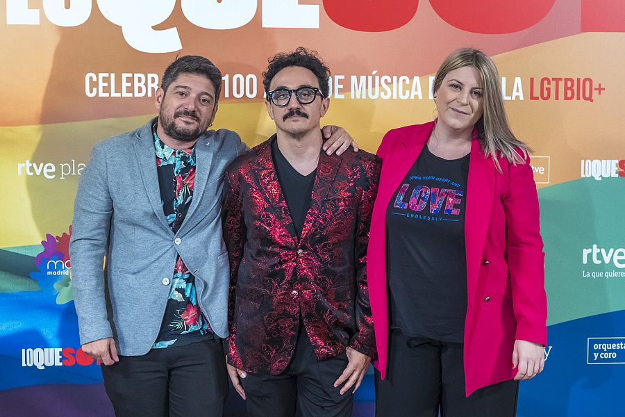 Alberto Fernandez, César Vallejo y Irene Mahia
