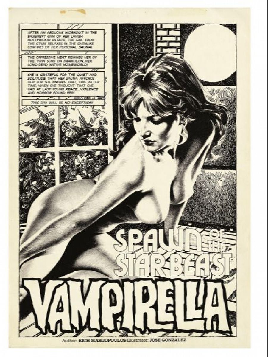 Página de Vampirella, de Pepe Gónzález
