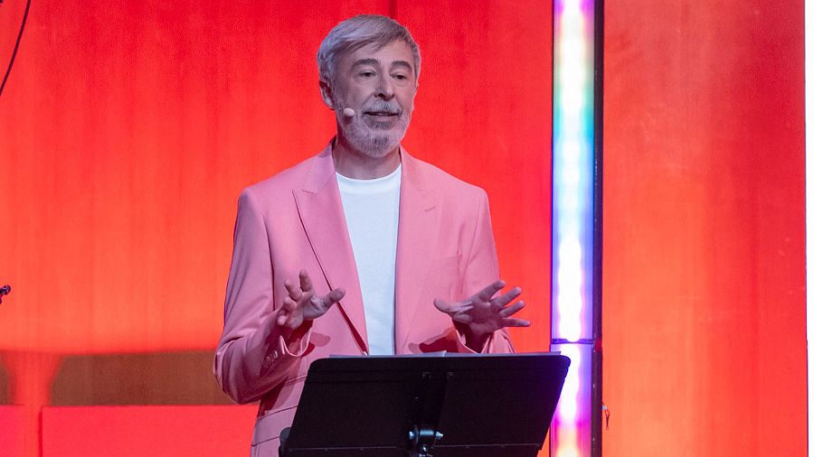 Paco Tomás en su monólogo titulado 'Represión' en el concierto 