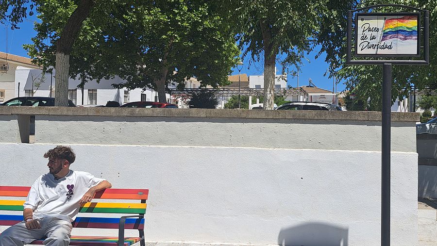 Francisco Jesús Aranda de ‘Pedrera Visible’ en el Paseo de la Diversidad.