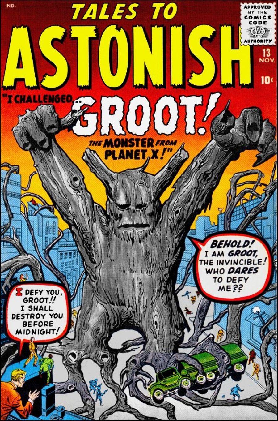 En su primera aparición Groot era un malvado extraterrestre