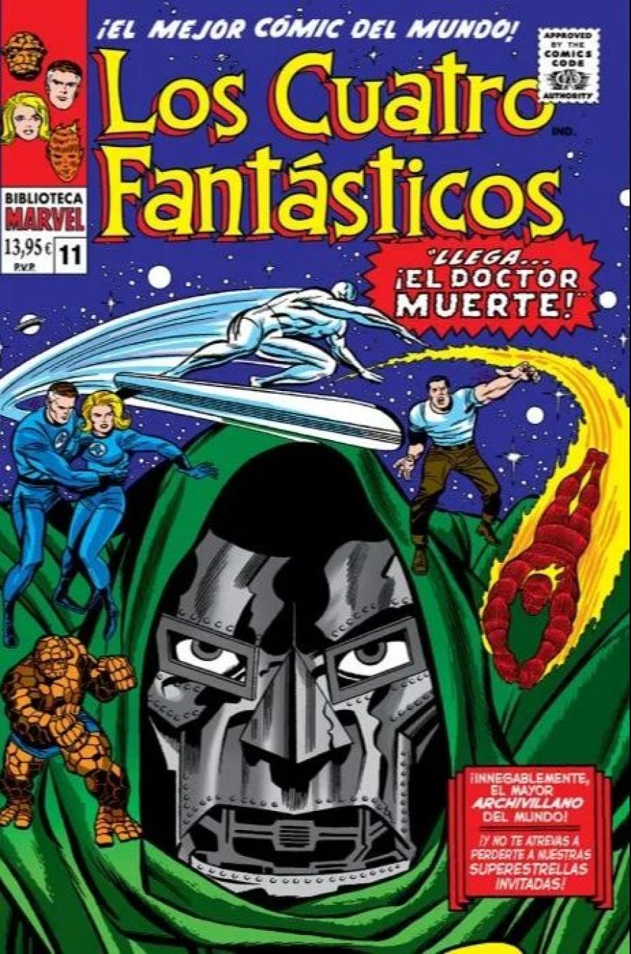 Portada de 'Biblioteca Marvel: Los Cuatro Fantásticos 11'