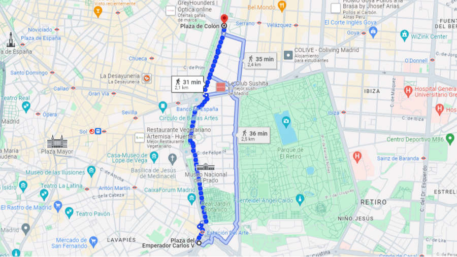 Recorrido del desfile del Orgullo LGTBIQ+ 2024