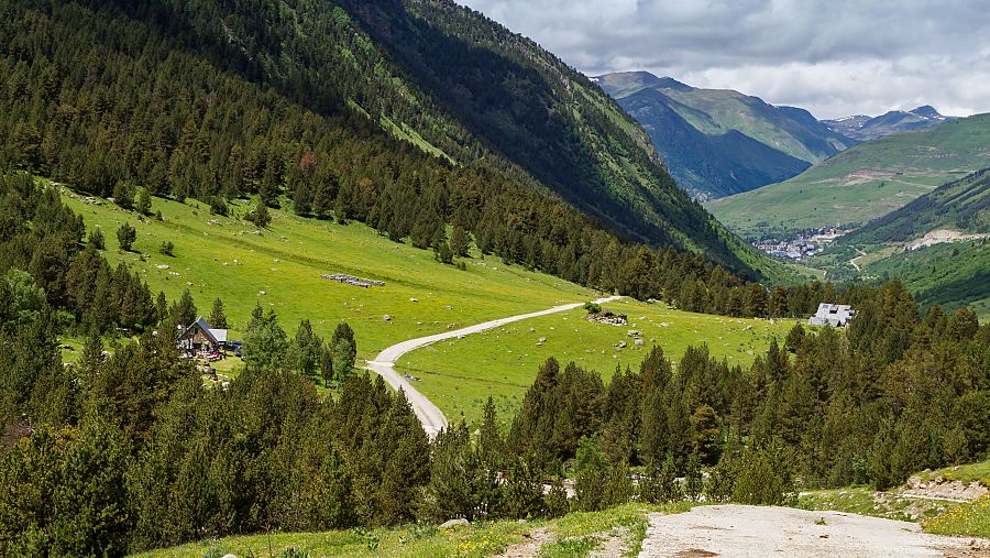 Imagen del Val d'Aran, el único de Cataluña orientado al norte.