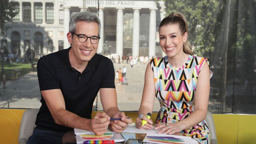 Oriol Nolis y Eva Soriano, presentadores de 'Saca tu Orgullo' 2024
