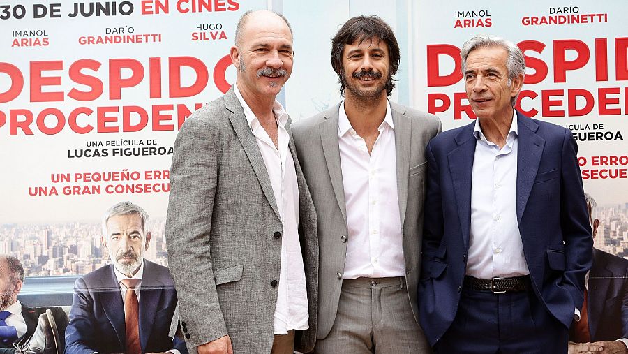 Darío Grandinetti, Hugo Silva e Imanol Arias, protagonistas de 'Despido procedente'