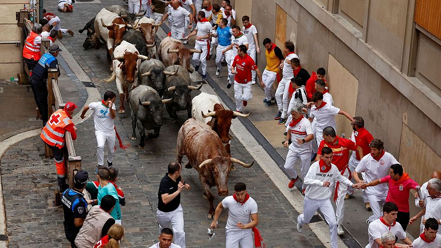 Subida de los toros por la cuesta de Santo Domingo