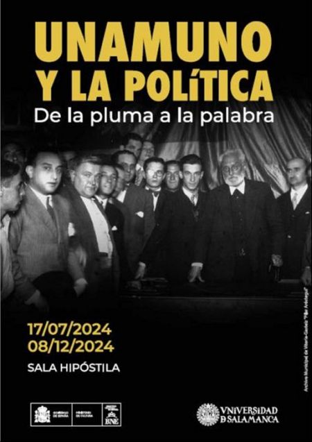 Cartel de la exposición de Unamuno en la BNE