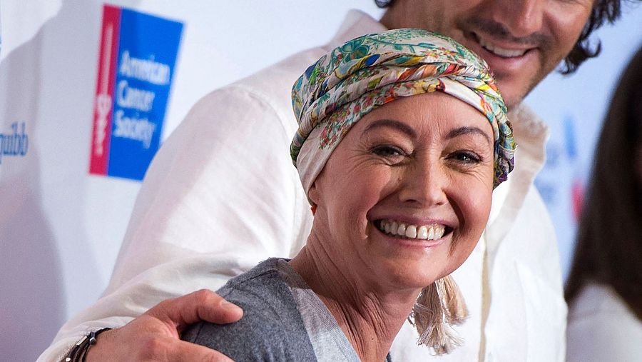 Shannen Doherty en una imagen de 2016, cuando ya estaba luchando contra el cáncer (VALERIE MACON / AFP)