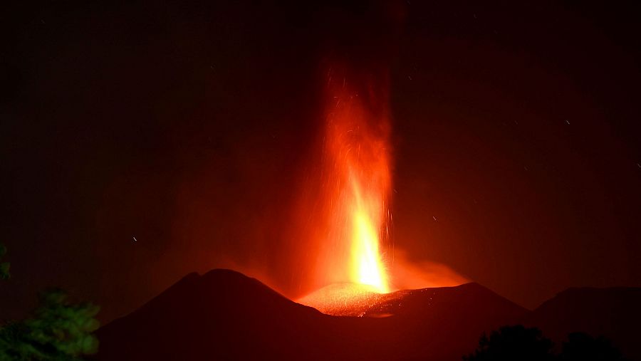 Actividad del Monte Etna se intensifica