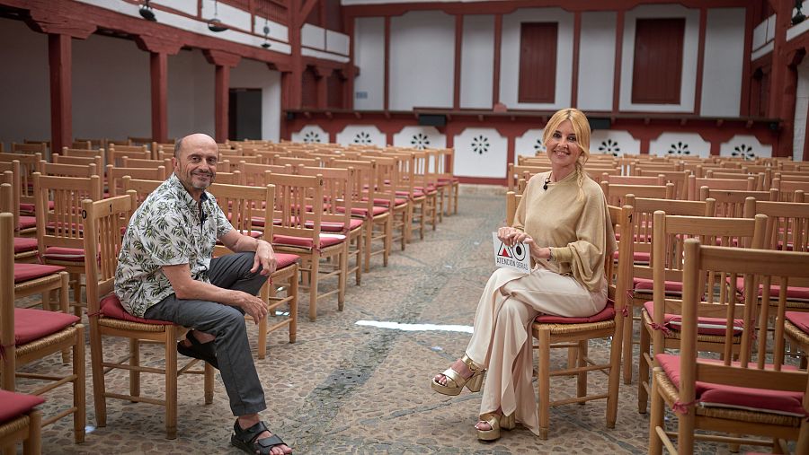 Cayetana Guillén Cuervo y Pepe Viyuela en el Corral de Comedias de Almagro