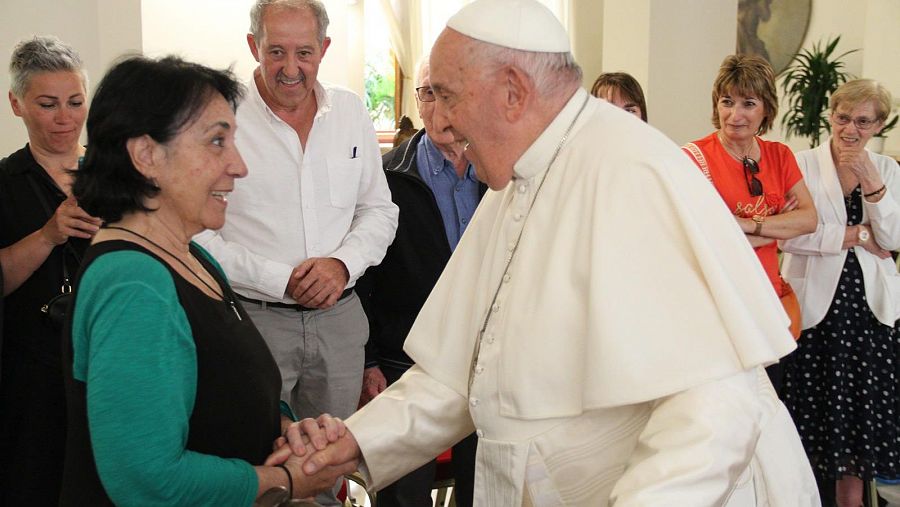 El papa Francisco ha recibido recientemente en su casa a un grupo de la Pastoral Penitenciaria de Madrid.