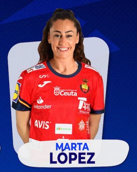 Marta López, extremo derecho de las 'Guerreras'