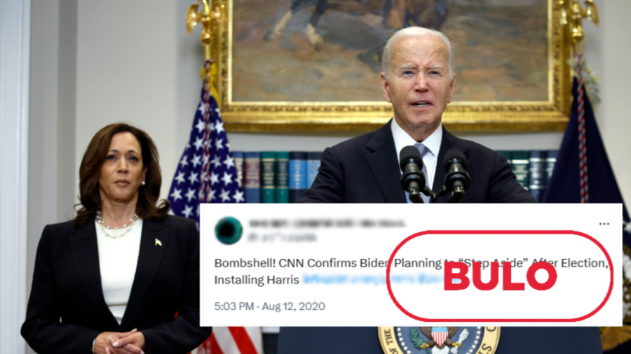 La CNN no confirmó en 2020 que Biden le entregaría el poder a Kamala Harris