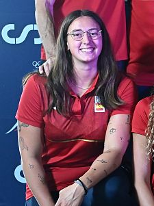 Paula Camus, jugadora de la selección española de waterpolo