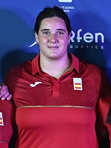 Paula Leitón, jugadora de la selección española de waterpolo