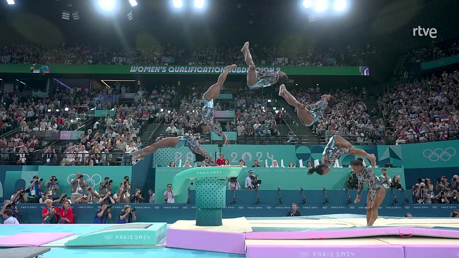 Simone Biles en salto de potro: la altura que alcanza con el salto Biles II