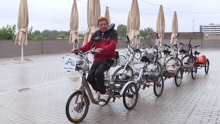 Josep Maria Biela organiza salidas en bici para personas afectadas por un ictus