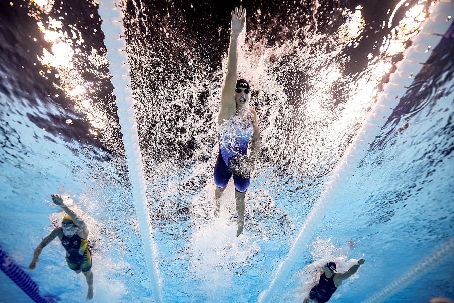 Katie Ledecky, en la final olímpica de los 800 metros libre en los Juegos de París 2024