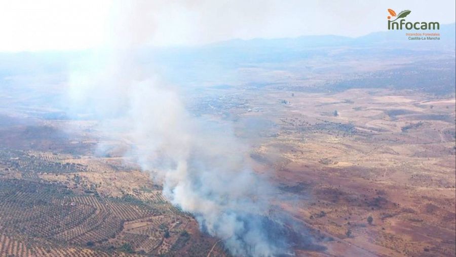 Incendio en La Estrella (Toledo).