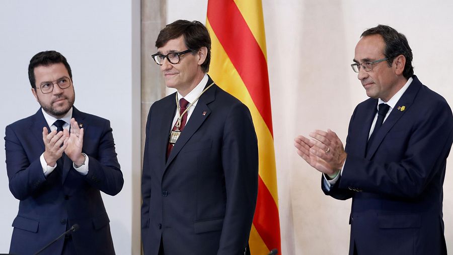 Toma de posesión de Salvador Illa como presidente de la Generalitat de Cataluña