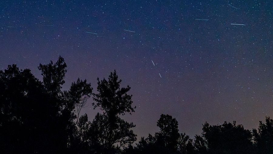 Perseidas sobre Santo Tomé del Puerto, Segovia