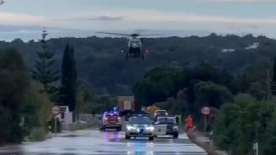 Rescate en helicóptero de la Guardia Civil.