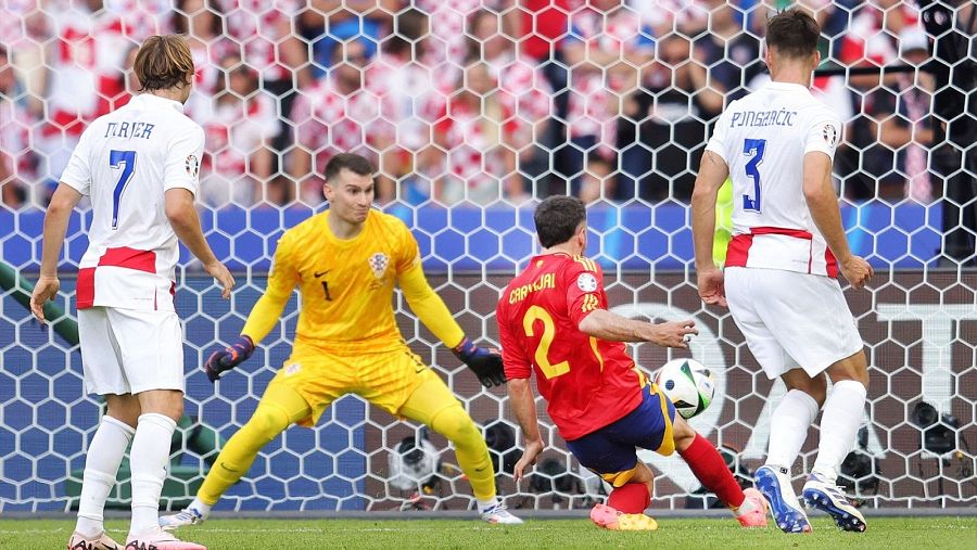 Gol de Carvajal ante Croacia en la Eurocopa de fútbol 2024