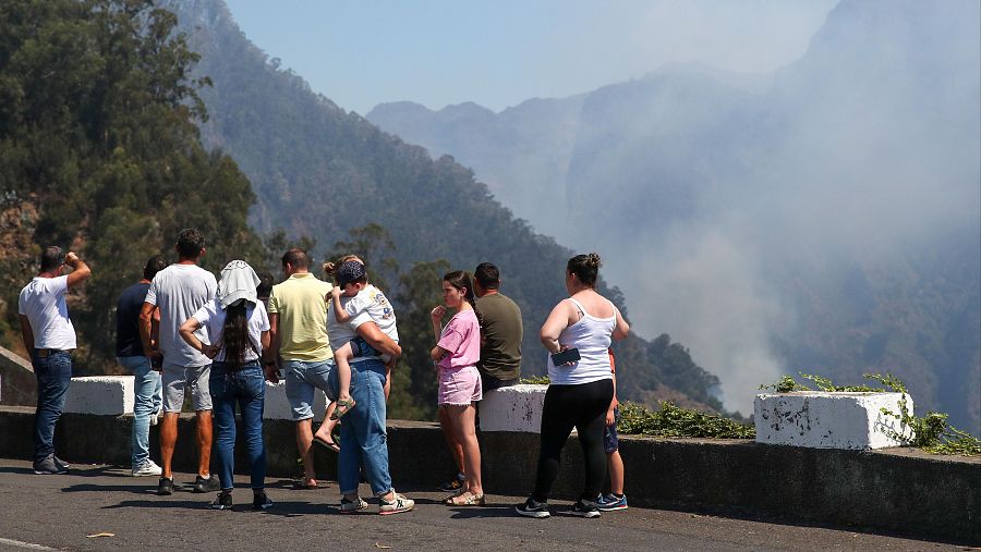 Incendio forestal en Madeira