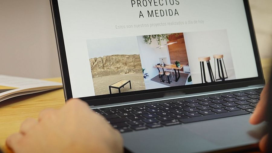 Pàgina web de l'empresa que ven mobles online Weld On