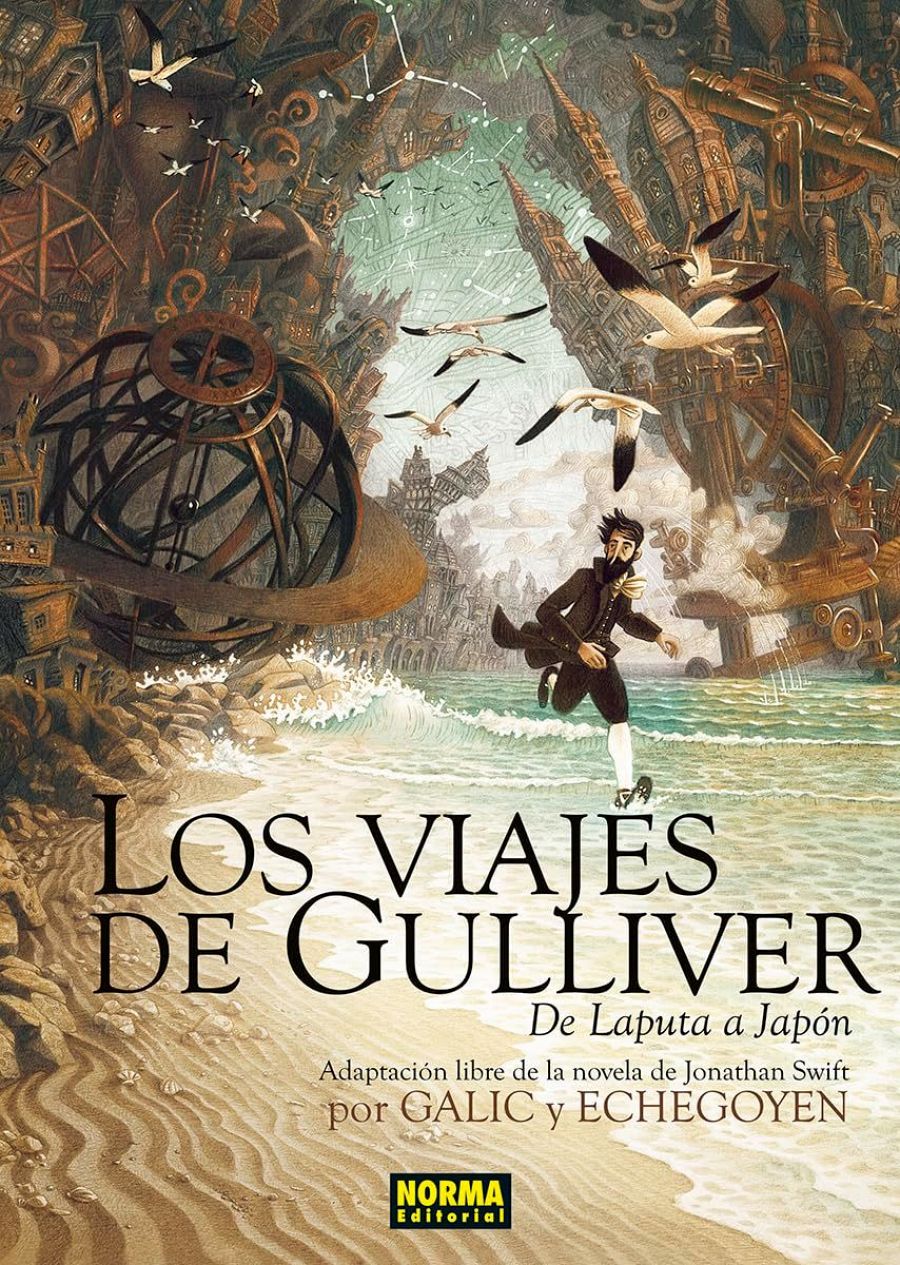 Portada de 'Los viajes de Gulliver. De Laputa a Japón'