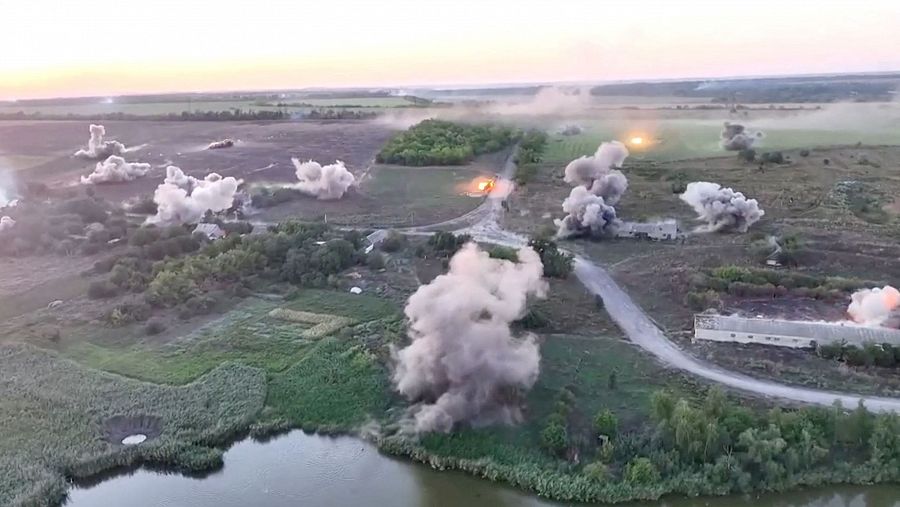 Múltiples ataques contra tropas rusas en Novozhelanne, cerca del saliente de Avdiivka, Donetsk