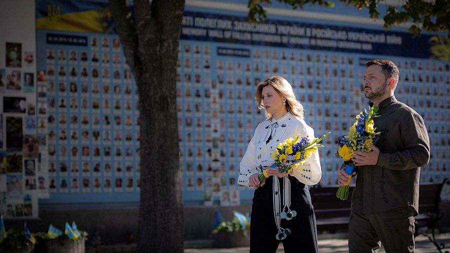 Homenaje en Kiev por el Día de la Independencia de Ucrania