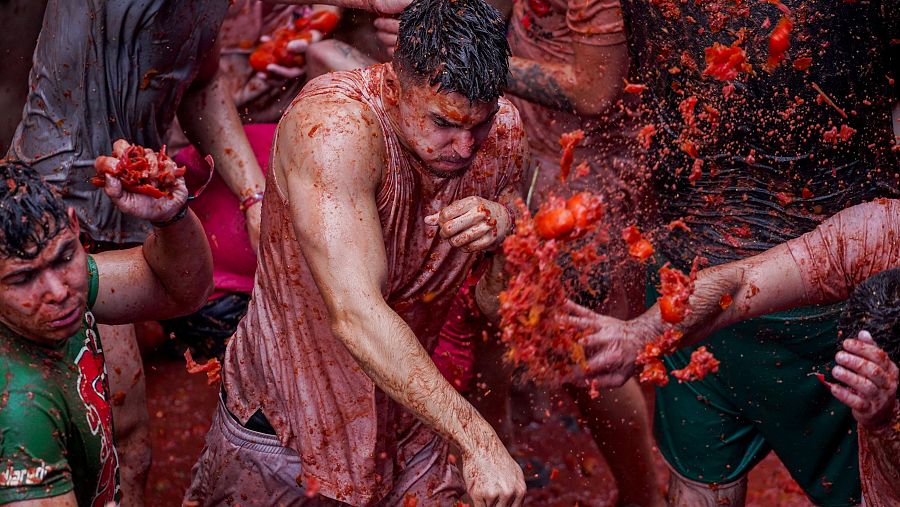 Tomatina 2024: Buñol se tiñe de rojo