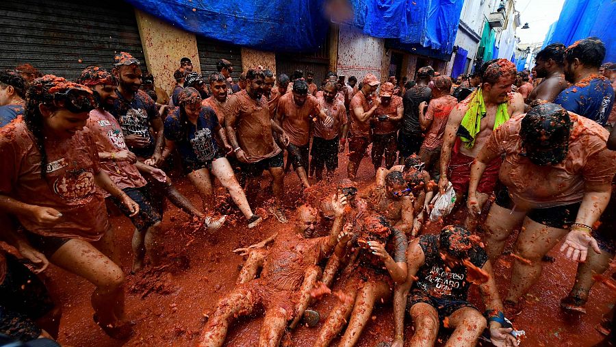 Tomatina 2024: Buñol se tiñe de rojo