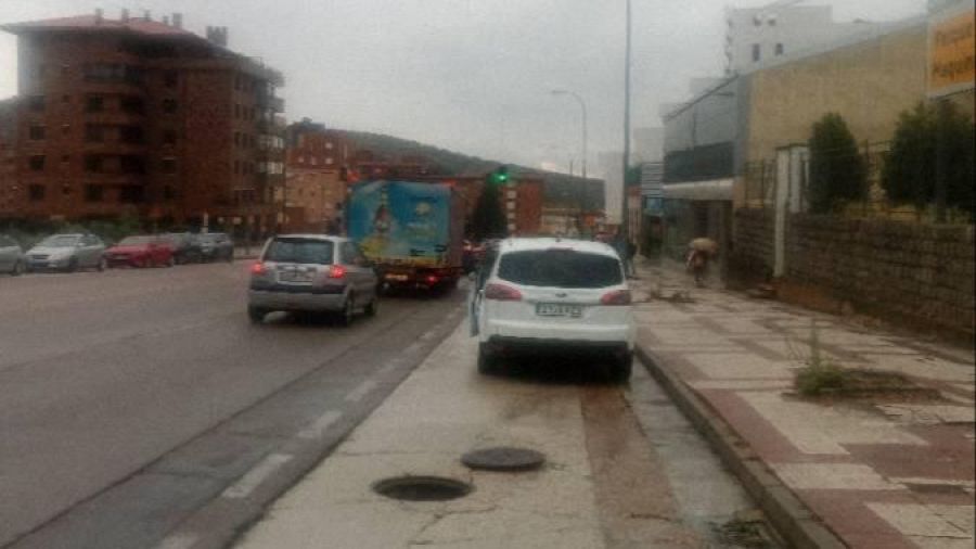 Fuertes lluvias en Soria