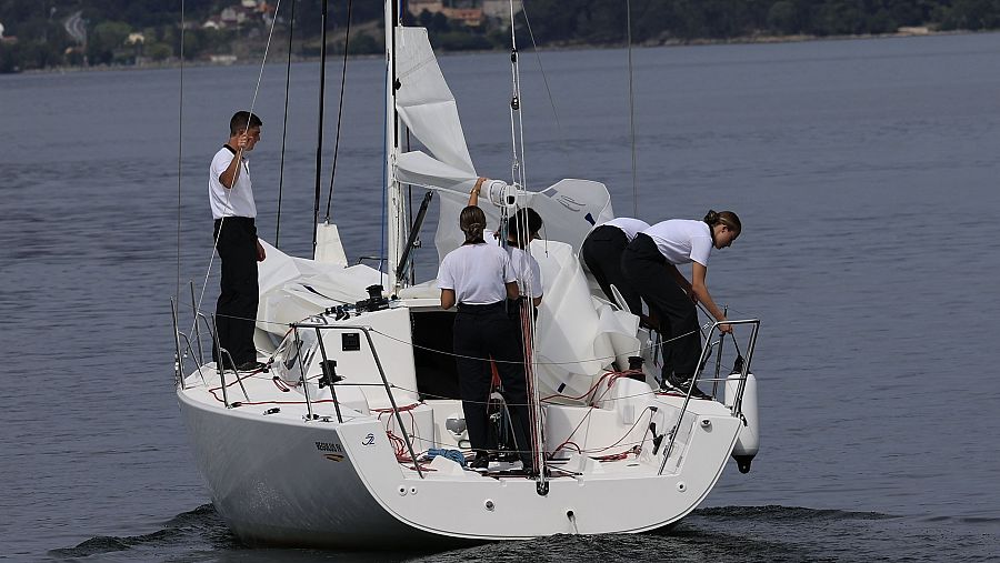 La primera salida a la mar en instrucción marinera de la princesa Leonor