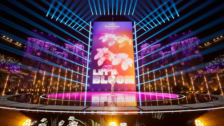 Escenario de Eurovisión Junior 2024 en Caja Mágica