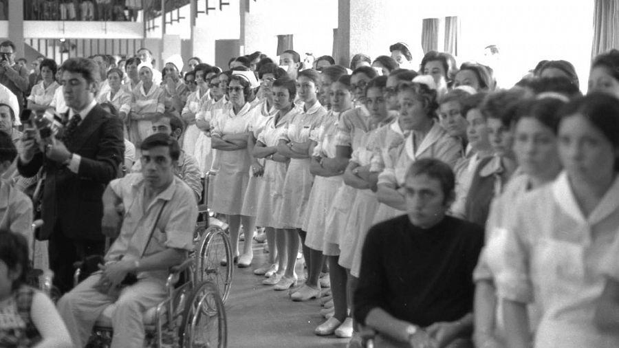 Inauguración del Hospital Nacional de Parapléjicos.