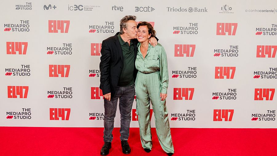 Eduard Fernández i Clara Segura al photocall