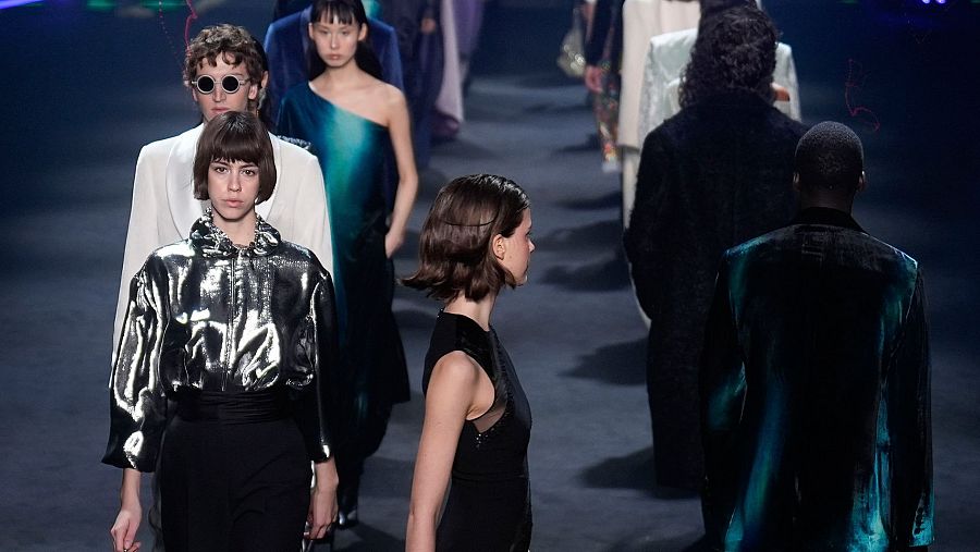 Desfile de Pedro del Hierro en MBFWM, febrero de 2024