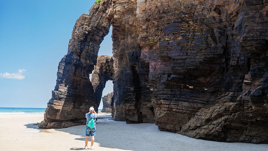 Playa de las Catedrales en Ribadeo, Lugo