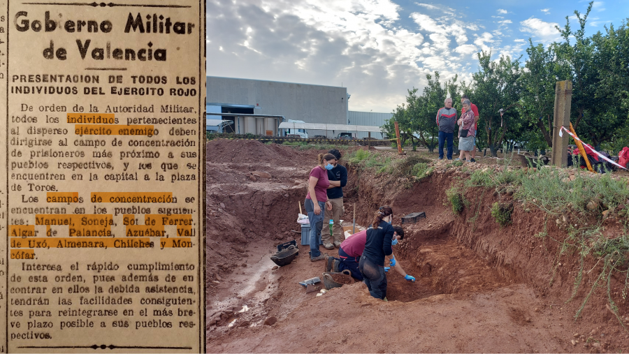 Parte del Gobierno Militar de Valencia / Equipo de ArqueoAntro en Moncófar