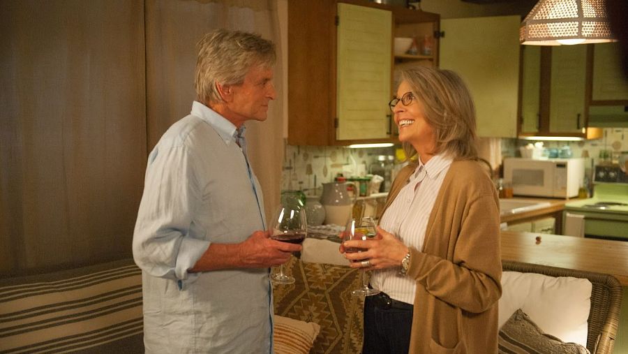 Michael Douglas y Diane Keaton en 'Así nos va'