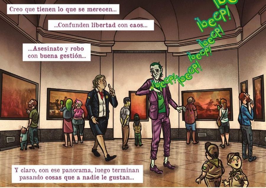 El Joker en el Museo del Prado (TM & © 2024 DC)