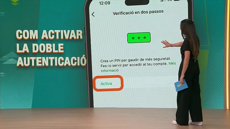 El quart pas és activar la 'Verificació en dos passos'.