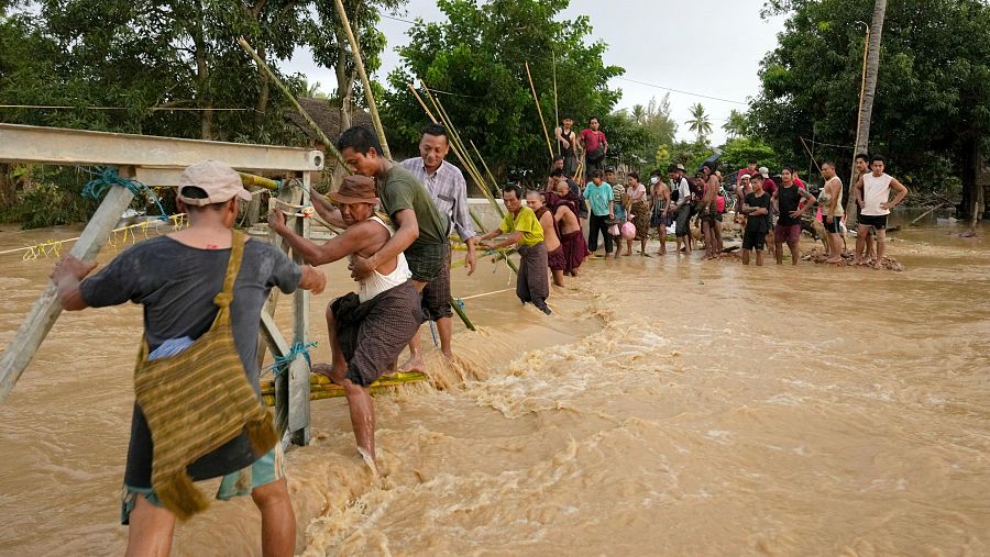 Inundaciones en Myanmar (Birmania)