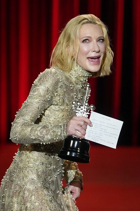 La actriz Cate Blanchett recibe el Premio Donostia en el Festival de Cine de San Sebastián